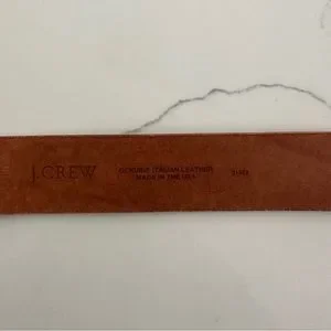 J. Crew Wide Leather Belt with Brass Buckle in Natural Tan Leather Size Small J. Crew | Accessories | J Crew Wide Leather Belt With Brass  main image 4